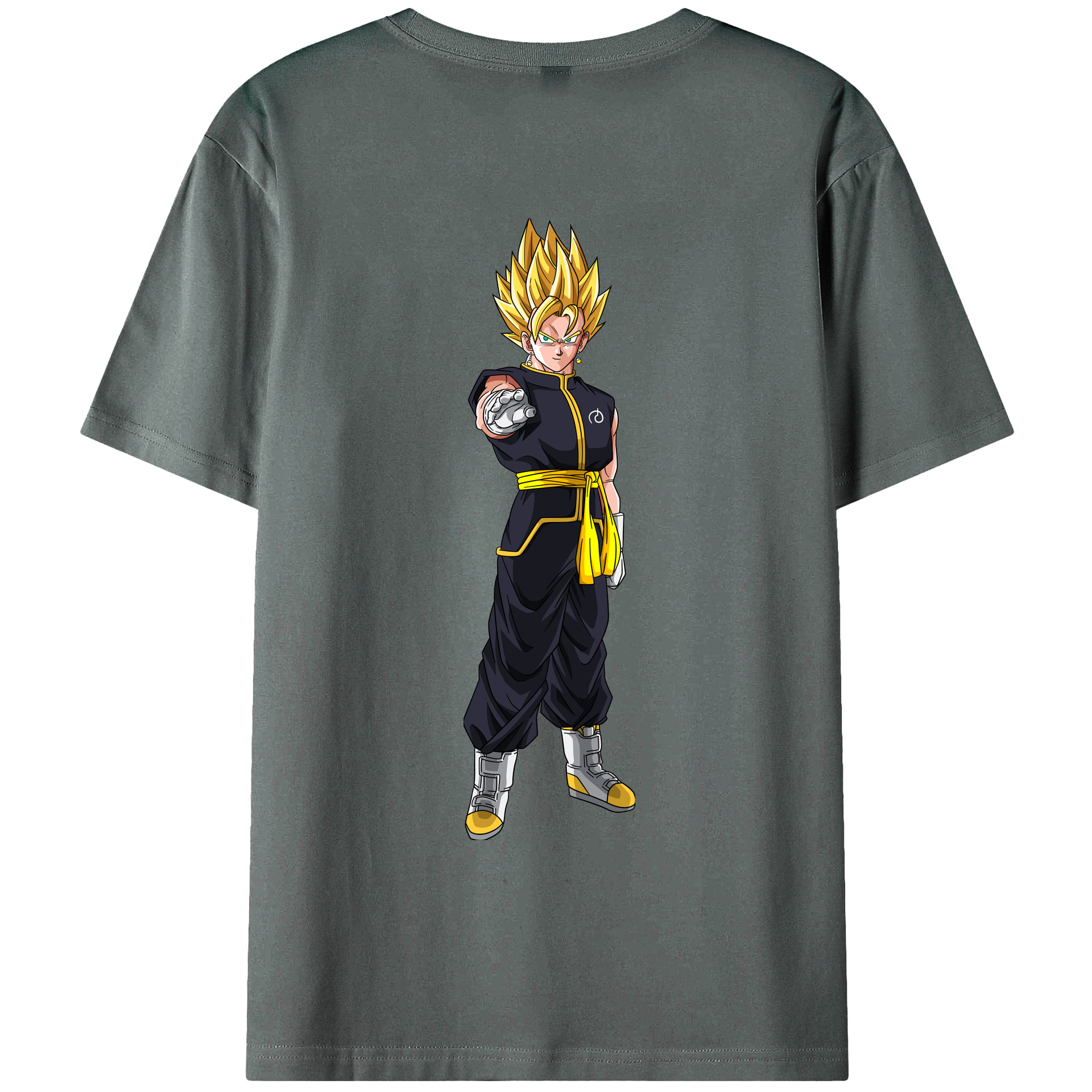 （画像用） ドラゴンボール ベジット DRAGON BALL Vegetto 綿100％ メンズ半袖Tシャツ（バックプリント） 通気性